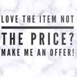 Love the Item but not the price? Make an offer!